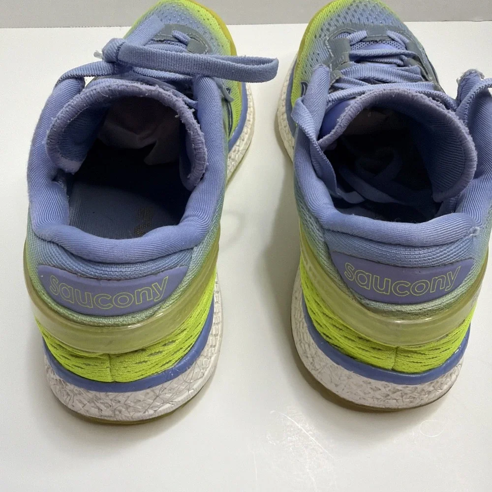 Saucony Everun Freedom ISO Women's 7 Running Shoes Purple Citron Preowned